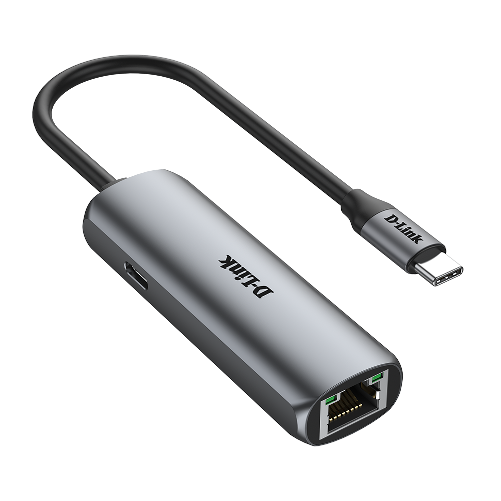 D-LINK DUB-E135 USB-C TO GIGABIT ETHERNET ADAPTER WITH POWER DELIVERY USB ACCESSORIES