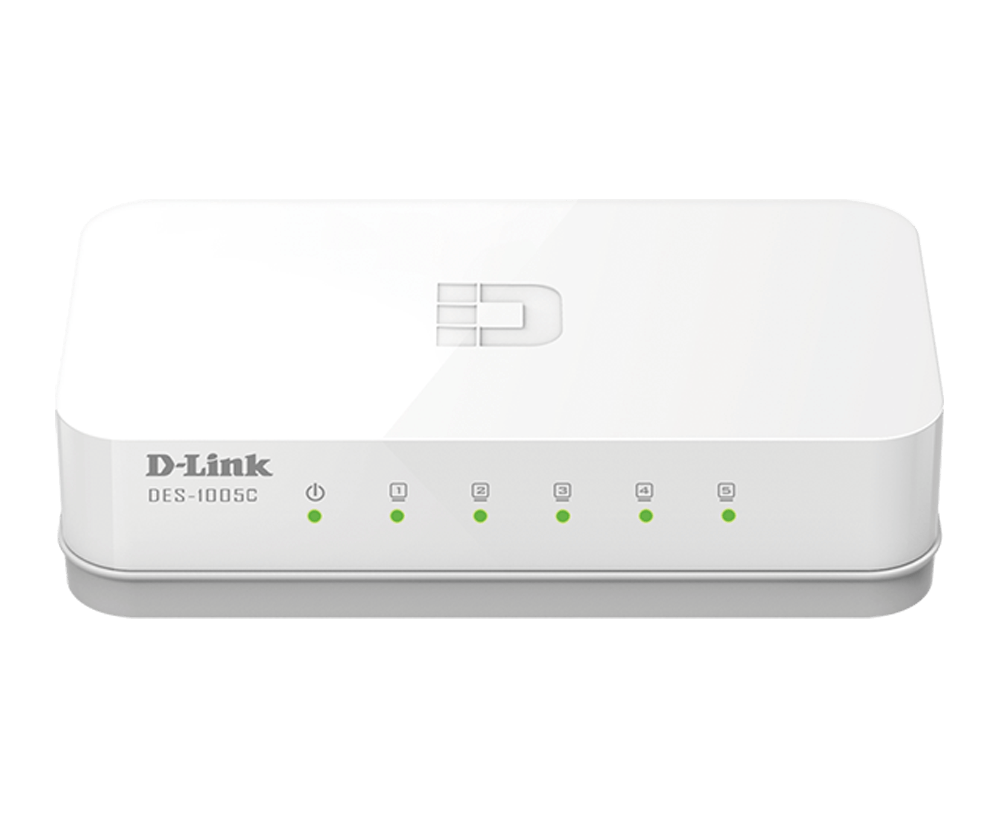 D-LINK DES-1005C 5-Port 10/100 Mbps UNMANAGED