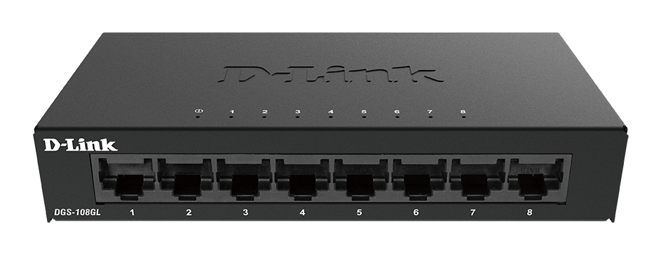 D-LINK DGS-108GL SWITCH HUB GIGABIT 8 PORT 10/100/1000MBPS