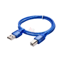 PROFFTECH CABLE USB PRINTER TRANSPARAN 3M USB A to USB B High Speed Data Cable untuk Printer Scanner PC Laptop