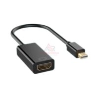 PROFFTECH CONVERTER CABLE MINI DP TO HDMI – Adapter Mini DisplayPort ke HDMI Full HD, Stabil untuk Monitor, TV & Proyektor