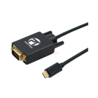 PROFFTECH CONVERTER CABLE TYPE-C TO VGA – Adapter USB-C ke VGA Display Output Stabil, Support Full HD untuk Laptop, MacBook & Proyektor