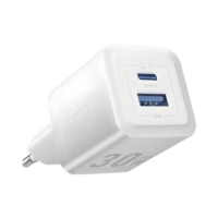 Vention Adaptor Kepala Charger 2 In 1 30W Type C + USB A White VT-FEWW0