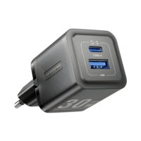 Vention Adaptor Kepala Charger 2 In 1 30W Type C + USB A Gray VT-FEWH0