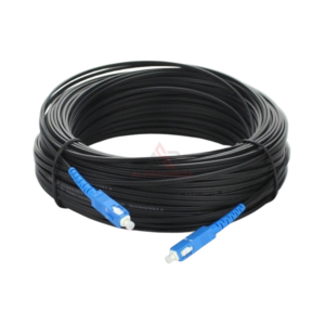 PROFFTECH CABLE FIBER OPTIC 100M 1 CORE 3 SLING Outdoor FO Cable Single Mode Drop Cable untuk Internet FTTH CCTV