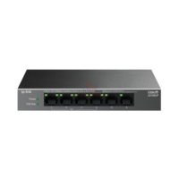 TP-Link LS106LP 6-Port Switch PoE Unmanaged (4 Port PoE 41W, Extend Mode 250m)