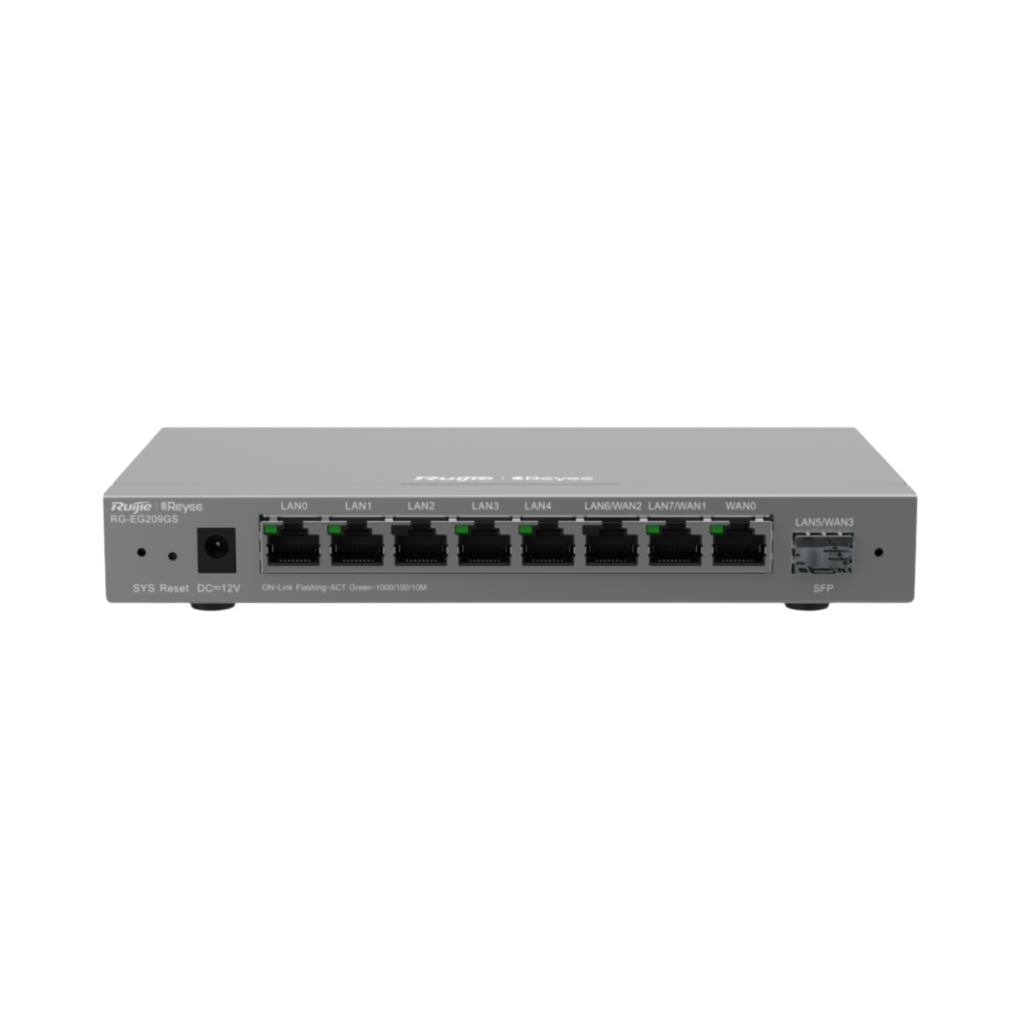 Ruijie Reyee RG-EG209GS Smart Gigabit Enterprise Wired Gateway Router 9-Port Multi-WAN SFP Original Garansi Resmi