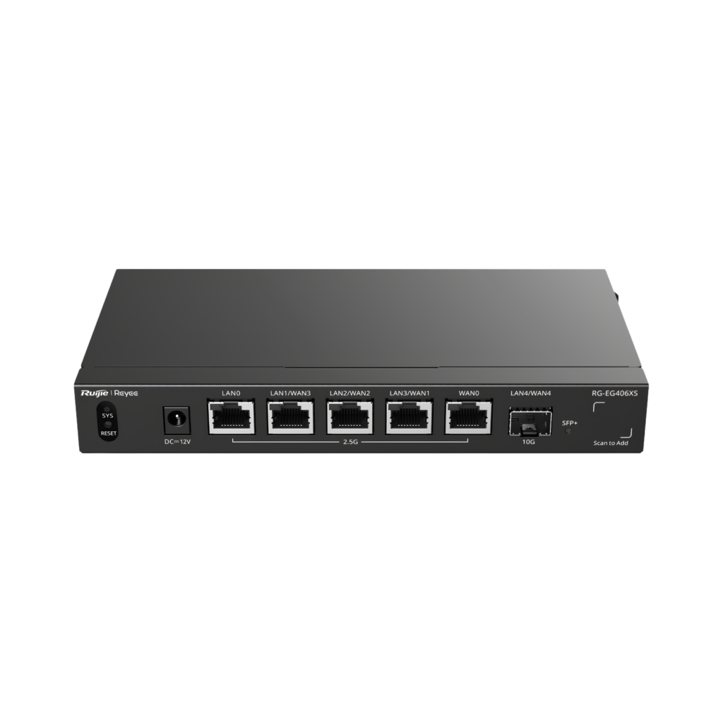 Ruijie Reyee RG-EG406XS Smart Multi-WAN wired Enterprise Gateway Router 10G SFP+ 2.5G Port Original Garansi Resmi