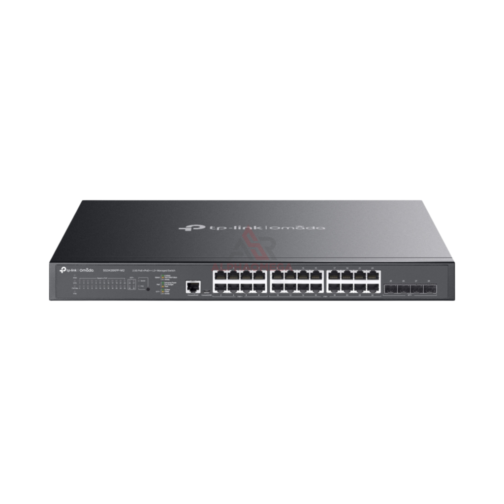 TP-Link Omada SG3428XPP-M2 JetStream L2+ Managed Switch 24 Port 2.5G PoE++ 4 Port 10G SFP+