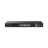 Tenda TEG1120P Switch Hub 16 Port PoE Gigabit SFP Rackmount