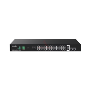 Tenda TEG1128P Switch Hub 24 Port PoE Gigabit SFP Rackmount