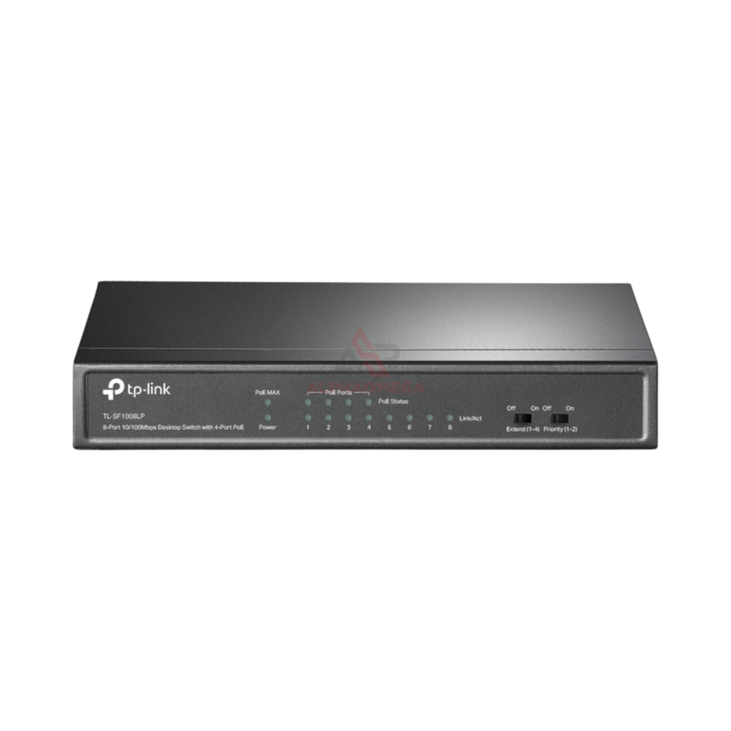 TP-Link TL-SF1008LP 8-Port Switch Hub LAN Fast Ethernet dengan 4-Port PoE 41W