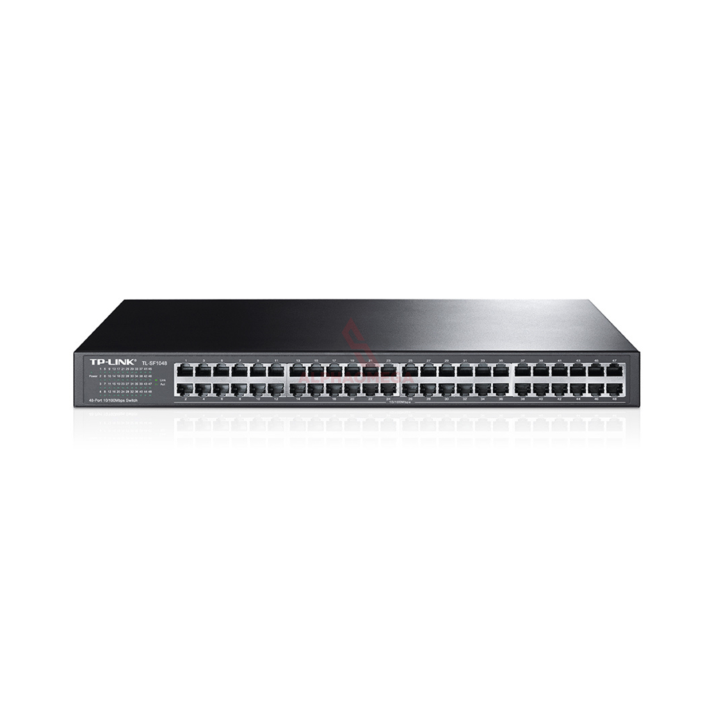 TP-Link TL-SF1048 48-Port Fast Ethernet Rackmount Switch Unmanaged (19 Inch Metal Chassis, Green Technology)