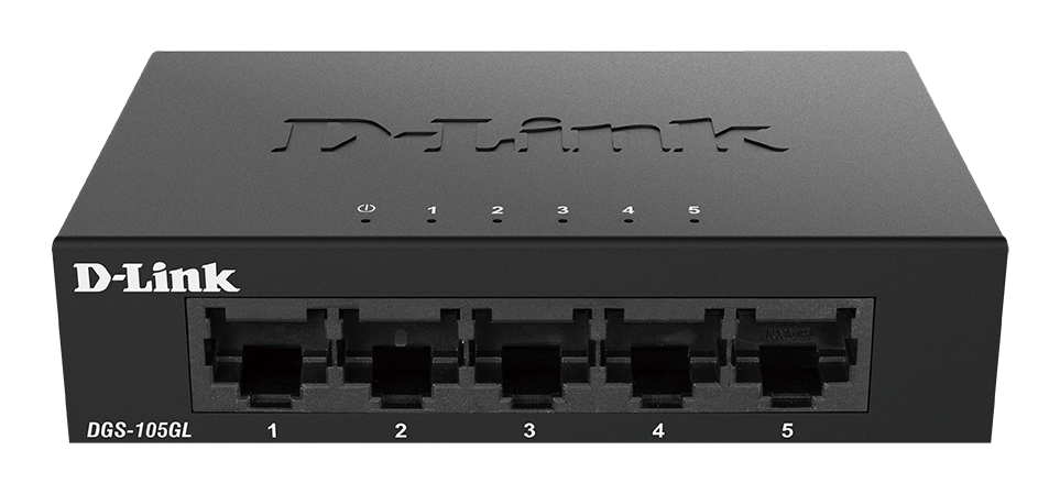 D-LINK DGS-105GL SWITCH HUB GIGABIT 5 PORT 10/100/1000MBPS