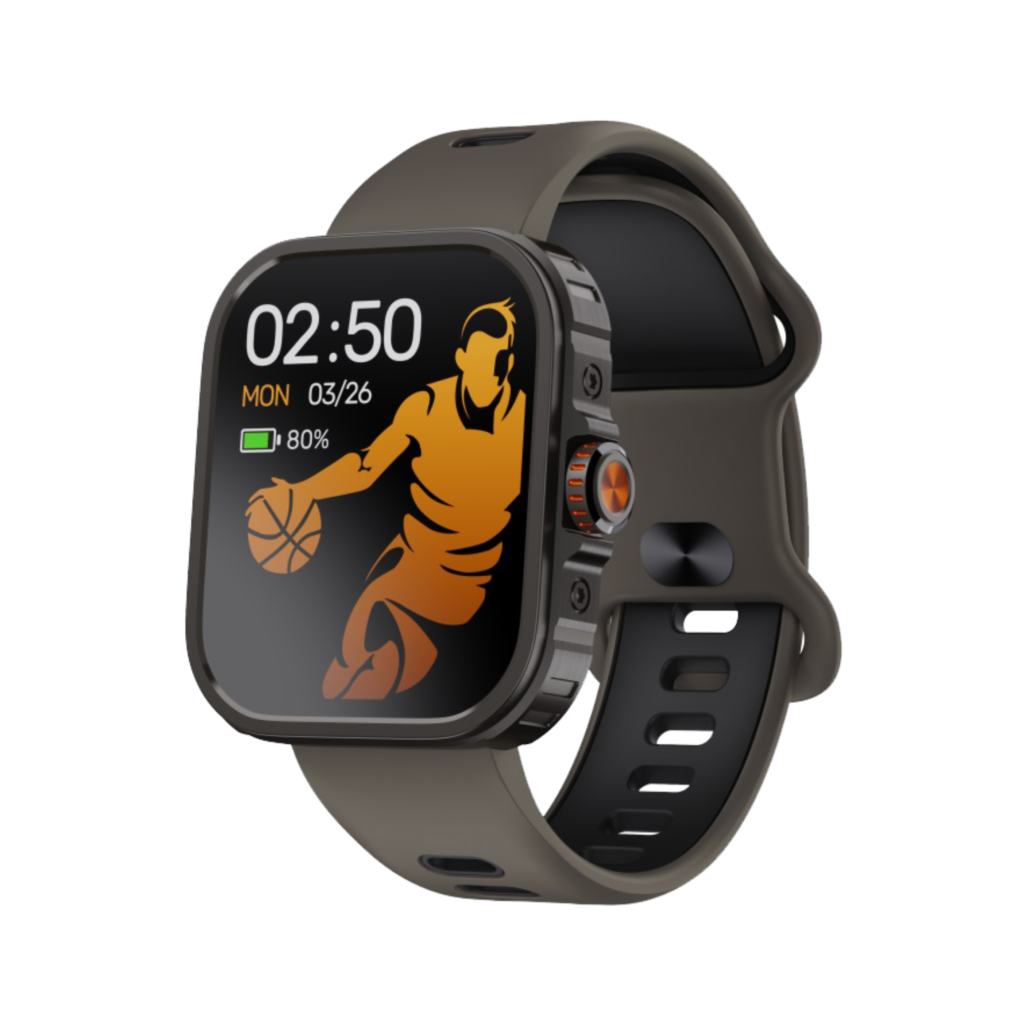 Eeluck Smart Watch F5 Black Layar AMOLED 1.85 Inci GPS Bawaan Tahan Air 3ATM Baterai 370mAh Garansi Resmi