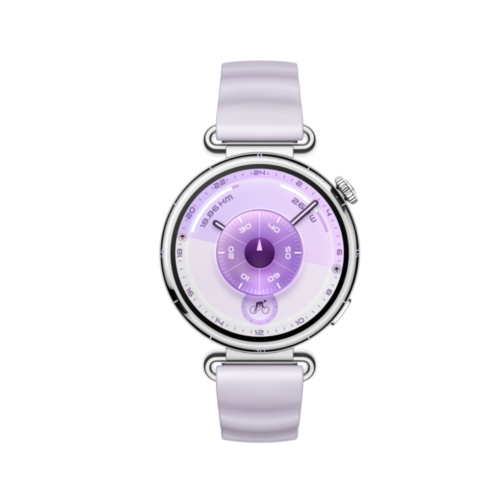 Huawei Watch GT 6 41mm Purple Layar AMOLED 1.32 Inci Dual-Band GPS Tahan Air 5ATM IP69 Bodi Stainless Steel Garansi Resmi