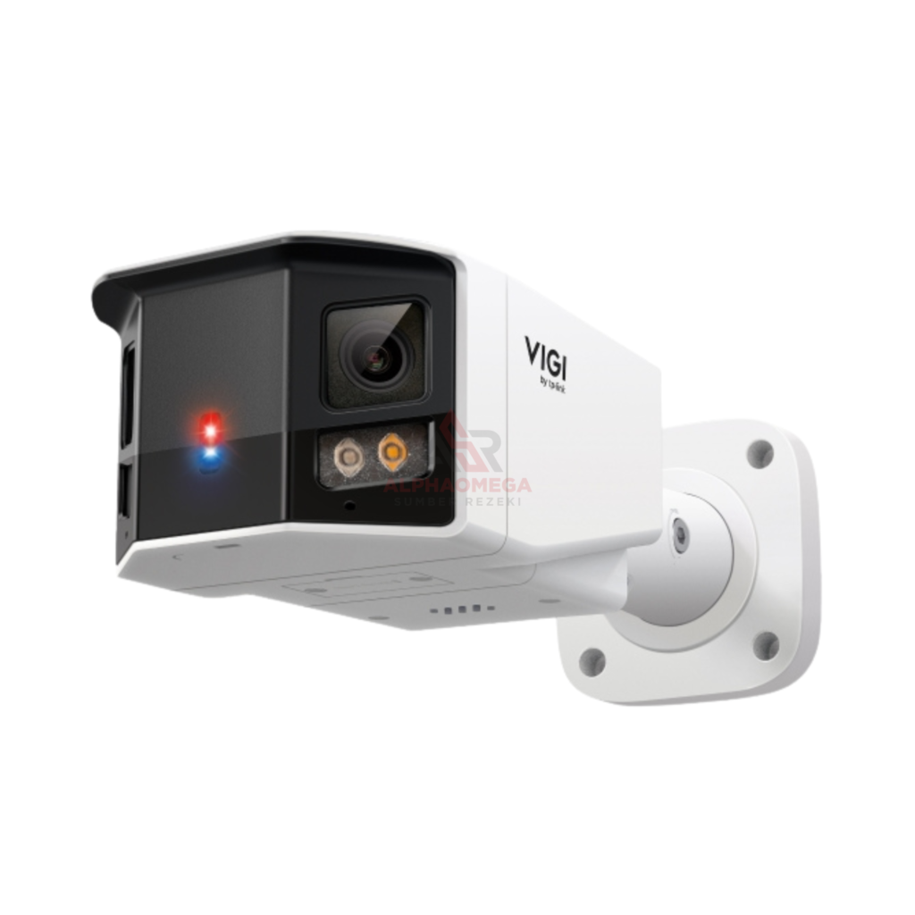 TP-LINK VIGI InSight S385DPS 8MP Dual Lens Panoramic IP Camera CCTV Bullet 180° Full Color Two Way Audio PoE IP67 IK10 Garansi Resmi