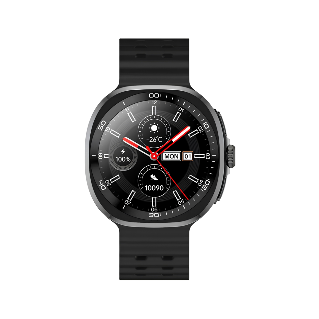TECNO Smart Watch Neo Black Layar AMOLED 1.43 Inci Bodi Alloy IP68 Waterproof Bluetooth 5.4 Wireless Charging Baterai Garansi Resmi