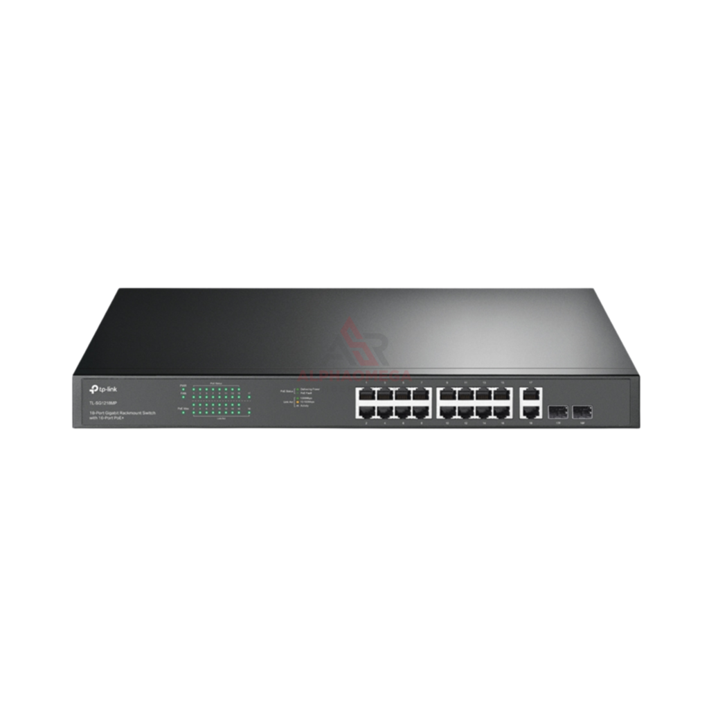 TP-Link TL-SG1218MP 18 Port Gigabit Unmanaged Rackmount Switch 16 Port PoE+ 250W