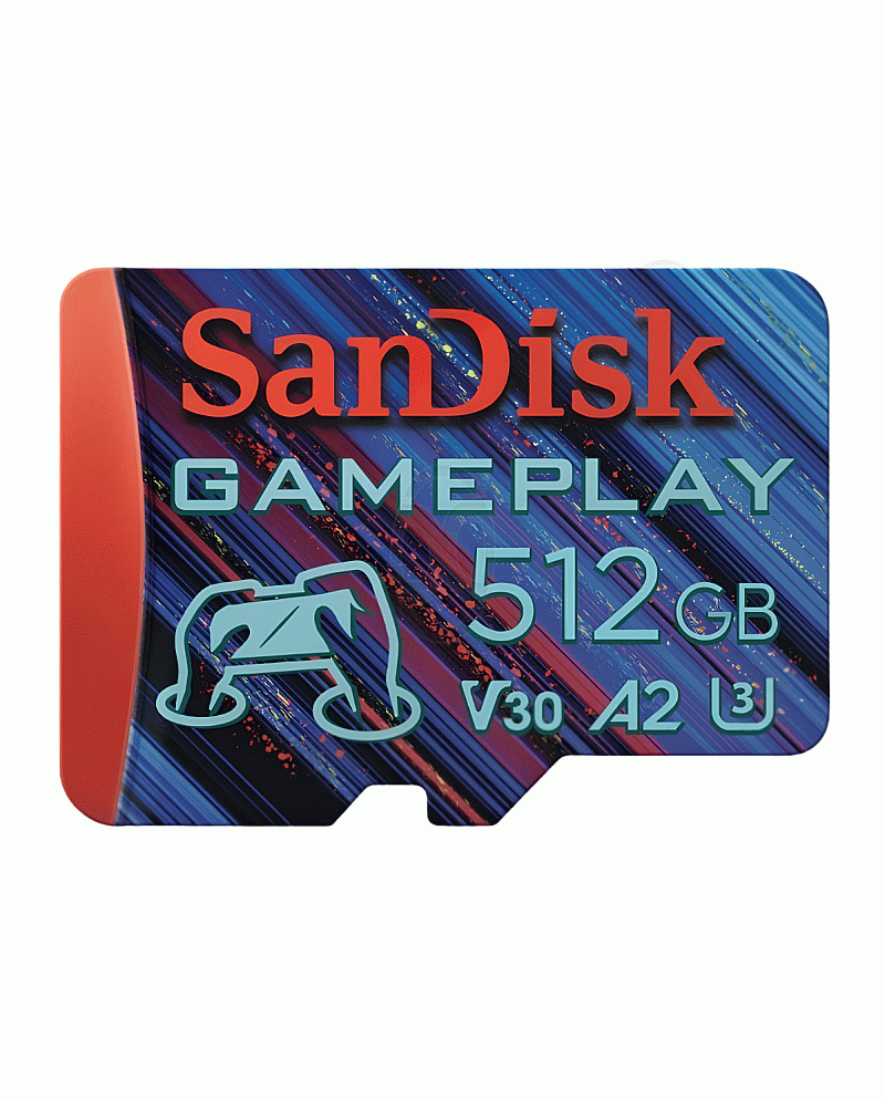 SanDisk GamePlay MicroSD 512GB Gaming A2 190MB/s Original Garansi Resmi - SDSǪXAV-512G-GN6XN
