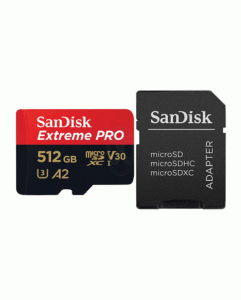 SanDisk Extreme PRO MicroSD 512GB Include Adapter Read 200MB/s Write 140MB/s Original – SDSQXCD-512G-GN6MA