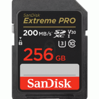 SanDisk Extreme PRO SD Card 256GB Read 200MBs Write 140MBs 4K - SDSDXXD-256G-GN4IN
