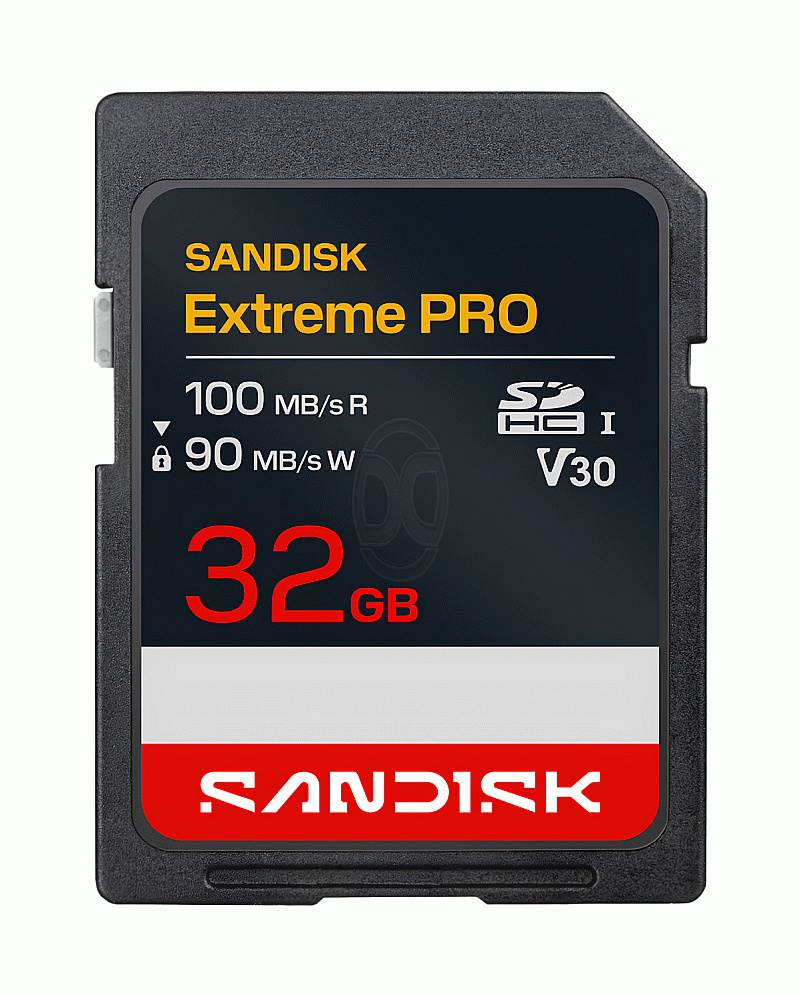 SanDisk Extreme PRO SD Card 32GB Read 100MBs Write 90MBs 4K - SDSDXXO-032G-GSCIN