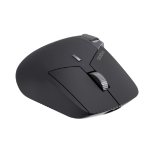 Rapoo MT760L Light Black Multi-Mode Wireless Optical Mouse Bluetooth 5.0/4.0 & 2.4GHz (4000 DPI / Aluminium Side Scroll / 800mAh Rechargeable) – Hitam Garansi Resmi